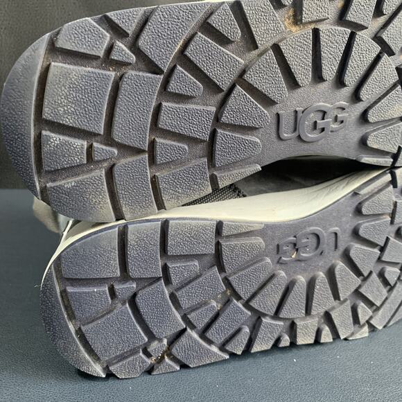 UGG Blue Gray Leather Turlock Snow Boots Men’s Size 6. 200 G Thinsulate Zip Up. main image 9